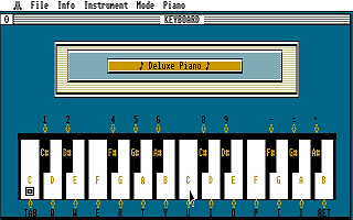Deluxe Piano atari screenshot